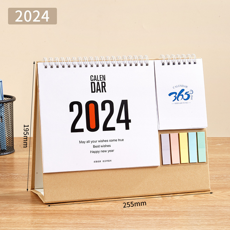 High Quality Custom Printing Full Color OEM desk calendar 2024 calendar printing