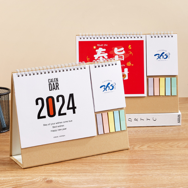 High Quality Custom Printing Full Color OEM desk calendar 2024 calendar printing