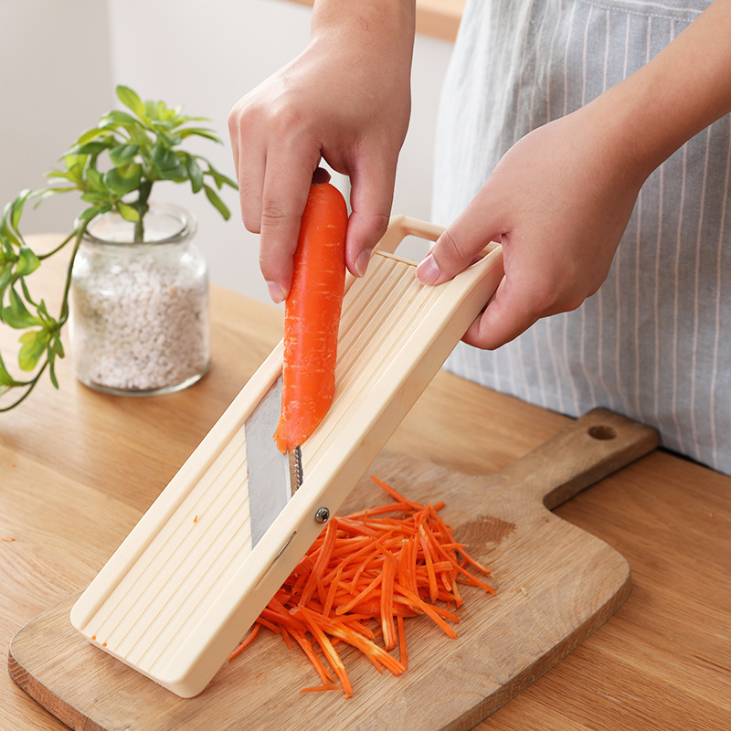 Mandoline Slicer with 4 Japanese Stainless Steel Blades