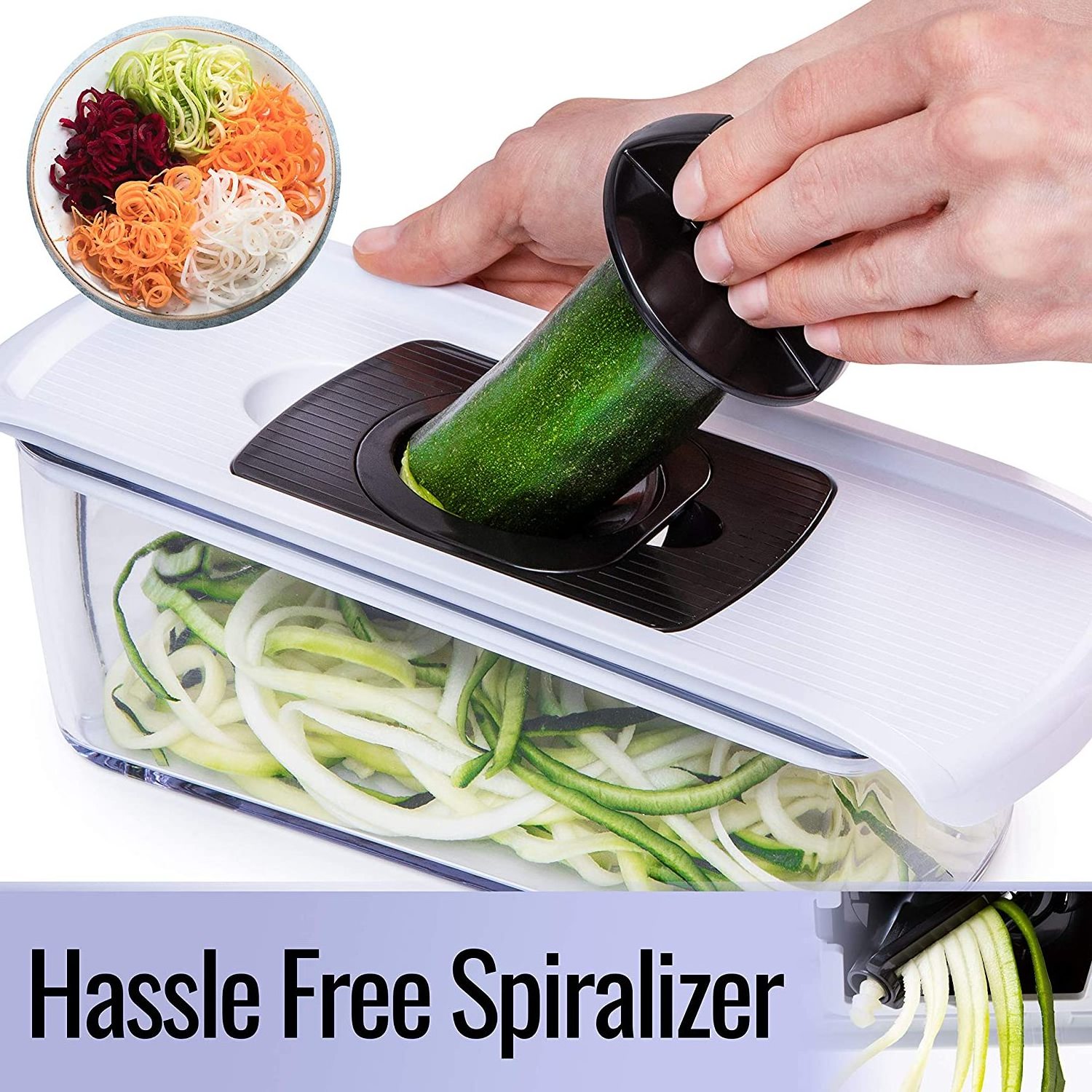 Cheese Food  Slicer 6-in-1 Vegetable Potato Slicer Zoodle Maker BPA-Free Veggie Spiralizer Slicers