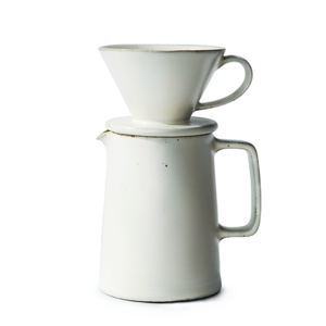 30oz Gourmet Porcelain Coffeemaker with Paperless Dripper and Decanter Pour Over Coffee Maker