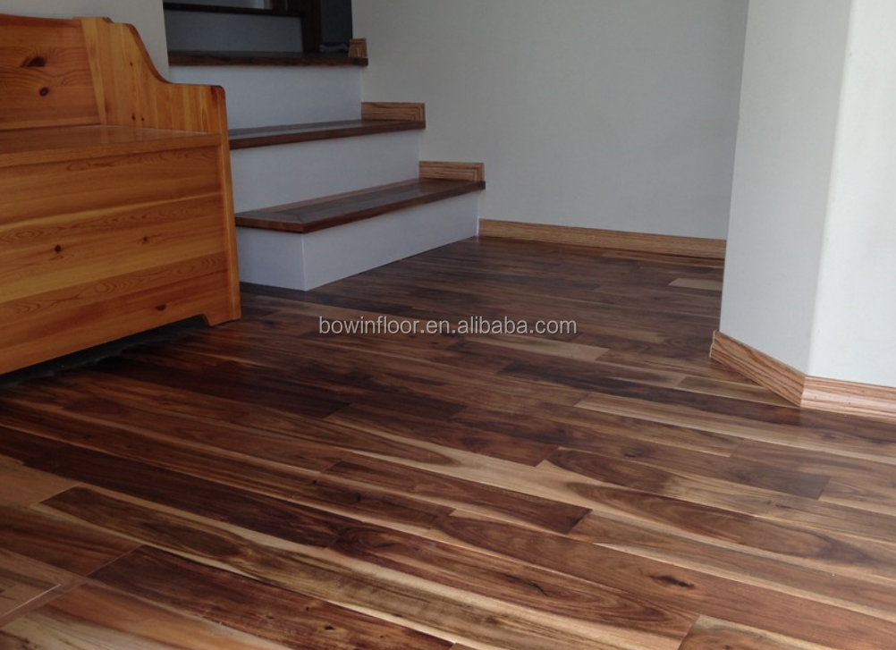 Natural color tobacco road acacia hardwood flooring