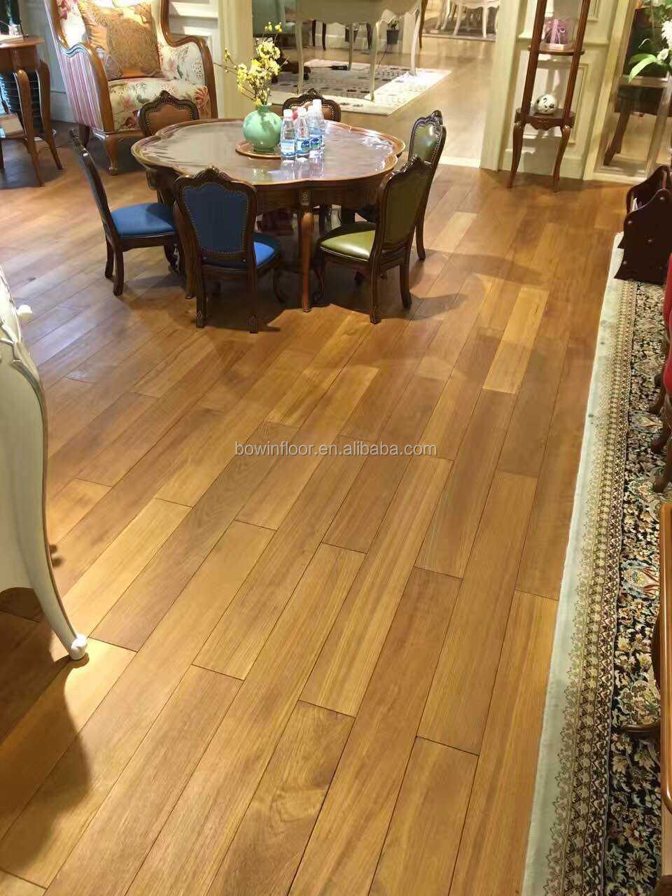 Click lock Osmo Natural Oiled Burma teak wooden flooring