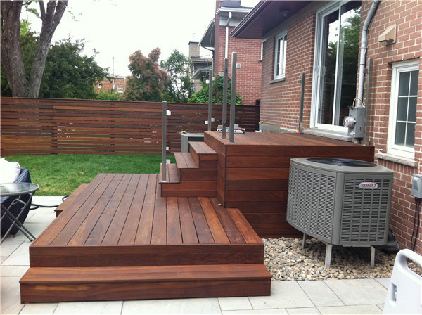 Outdoor space balcony usage wood flooring ipe solid timber wood decking