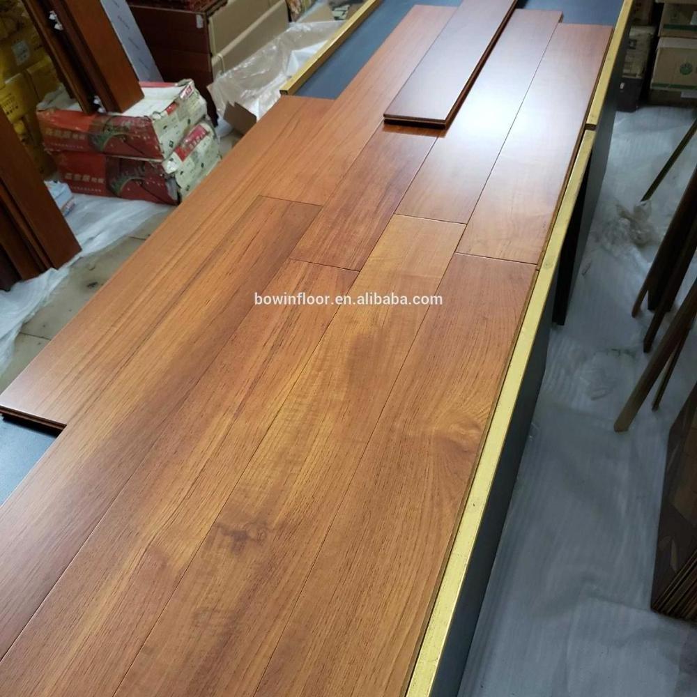 UV smooth Burma teak solid wood flooring