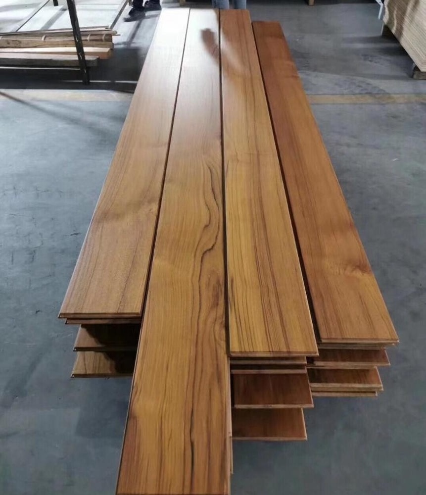 wide long plank burma teak engineered flooring