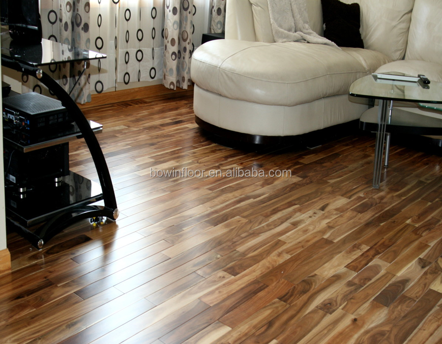 Natural color tobacco road acacia hardwood flooring