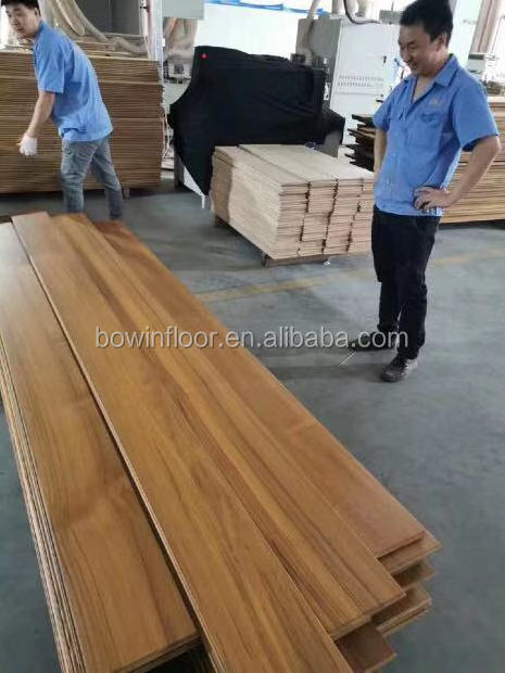 wide long plank burma teak engineered flooring