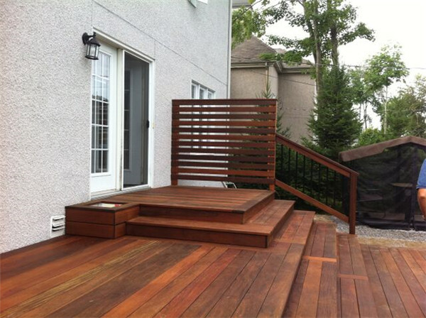 Outdoor space balcony usage wood flooring ipe solid timber wood decking