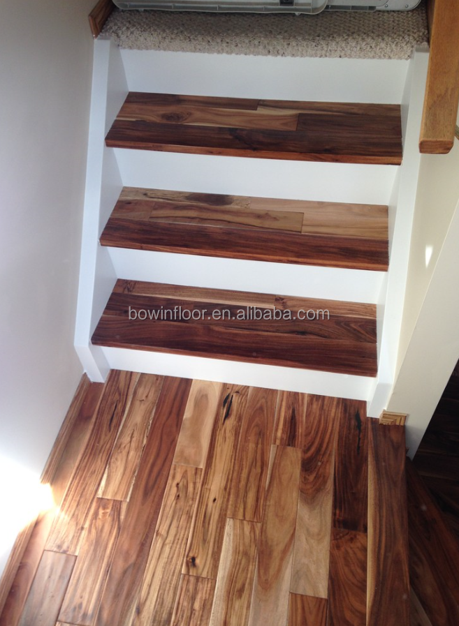 Natural color tobacco road acacia hardwood flooring