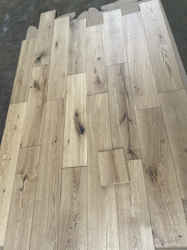 deep brushed rustic natural UV oiled oak hardwood flooring