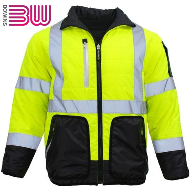 Freezer safety jacket insulated clothing hivis work freezer suit