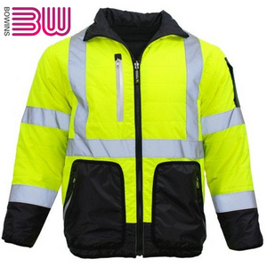 Freezer safety jacket insulated clothing hivis work freezer suit