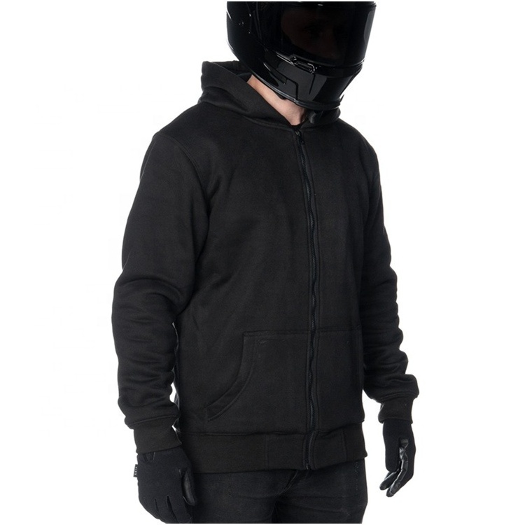 Bowins Men's Motorcycle Protective Hoodie with Armors and Aramid Reinforcement