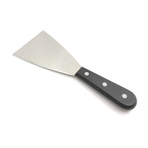 Grill Griddle Scraper Stainless Steel Metal Grill Scraper Tool for Flat Top BBQ, Versatile Scraper for Dough Pancake