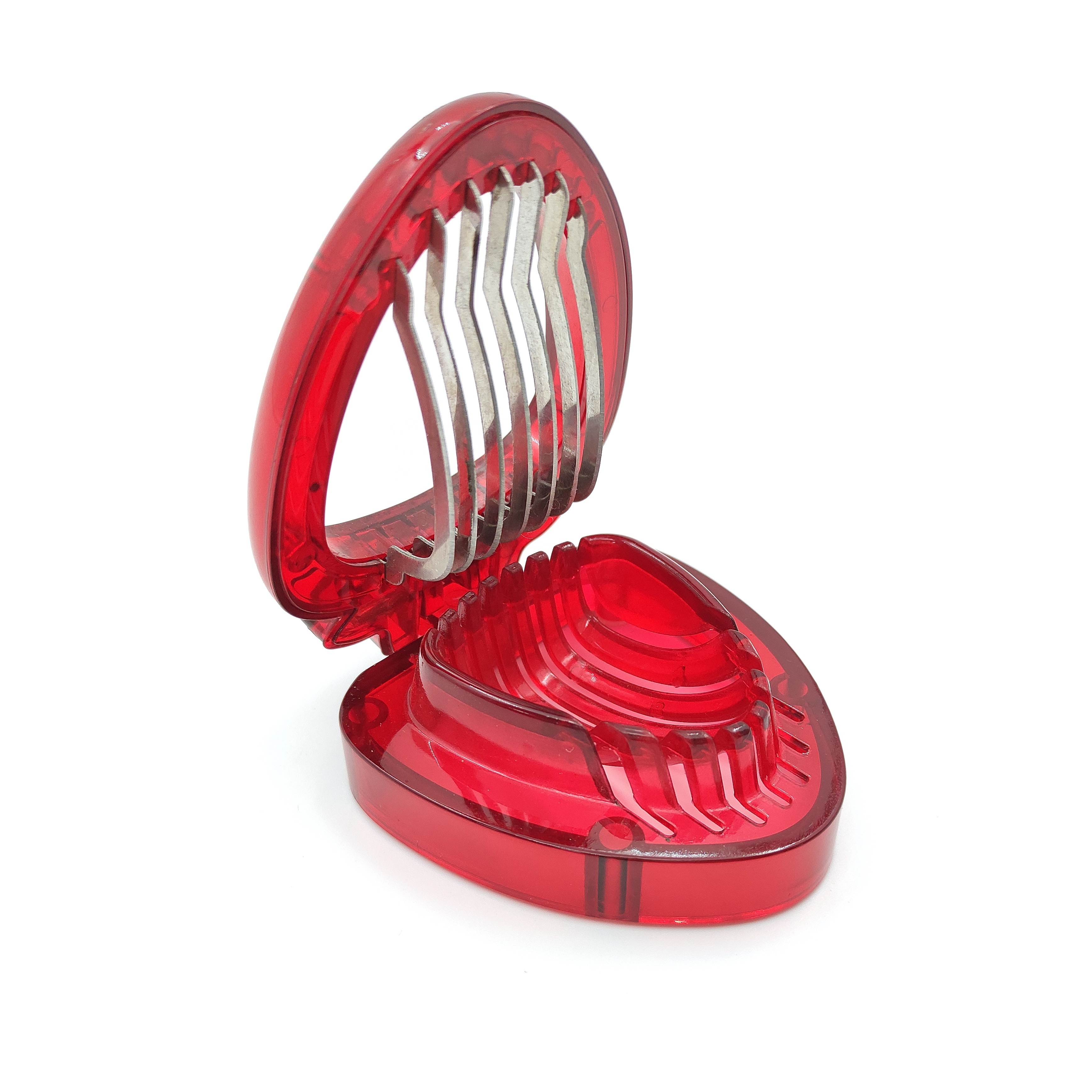 Strawberry Slicer with 7 Stainless Steel Blades, Kitchen Gadgets, Cute Fruit Cutter