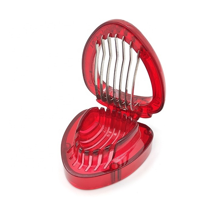 Strawberry Slicer with 7 Stainless Steel Blades, Kitchen Gadgets, Cute Fruit Cutter