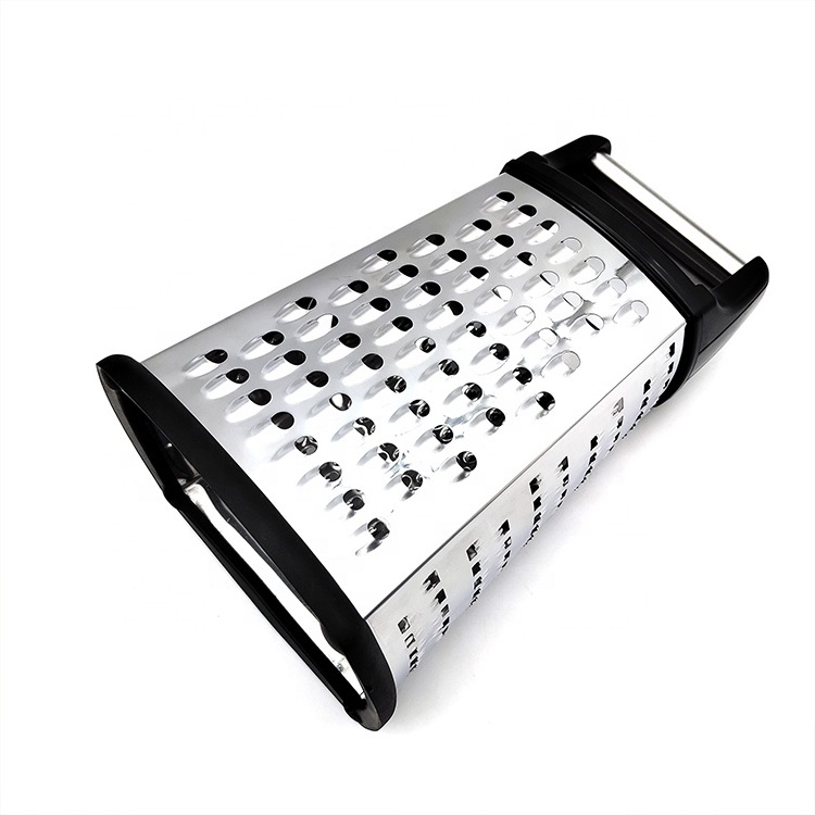 Stainless Steel 4 Side Vegetable Grater, Cheese Box Grater with Soft Grip Handle,Kitchen Gadgets