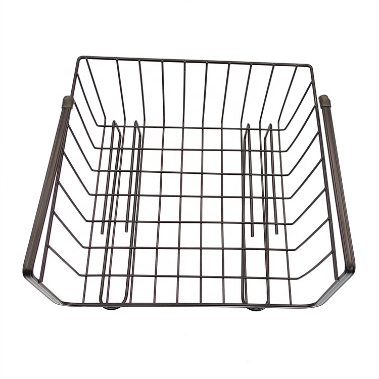 Metal Under Cabinet Shelf Hanging Wire Storage Basket Racks Drawer for Kitchen Bathroom