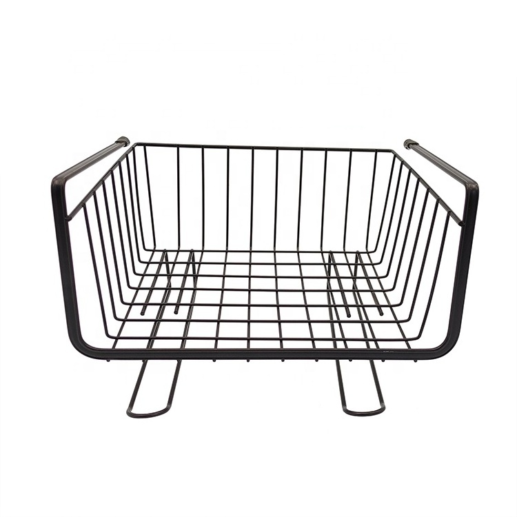 Metal Under Cabinet Shelf Hanging Wire Storage Basket Racks Drawer for Kitchen Bathroom