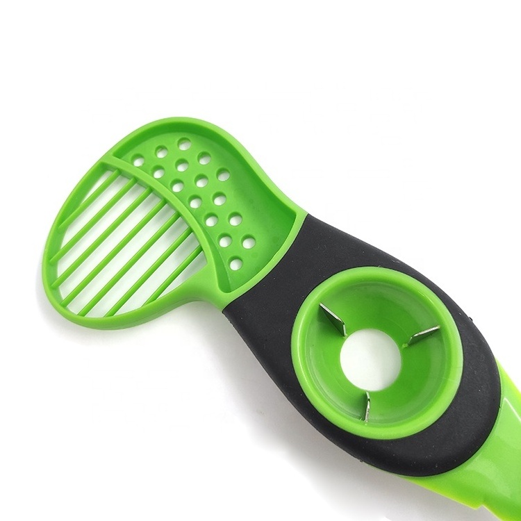 3 In 1 Avocado Slicer Avocado Cutter Fruit & Vegetable Peeler Kitchen Tools, Avocado Cutter Green, Kitchen Gadget