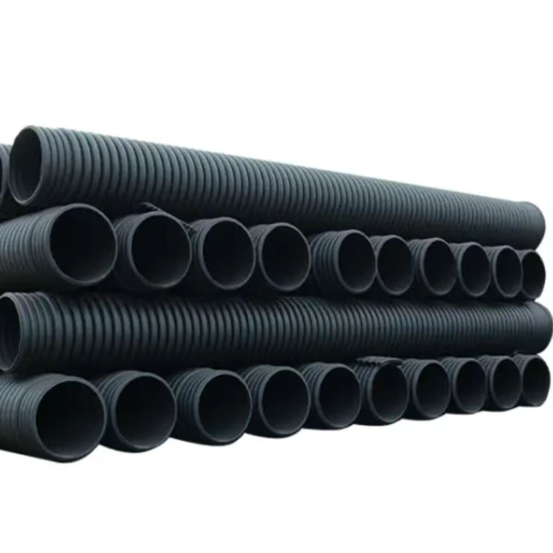 High quality Community sewage system steel strip composite drain and sewer pipe 3 inch corrugated drain pipe