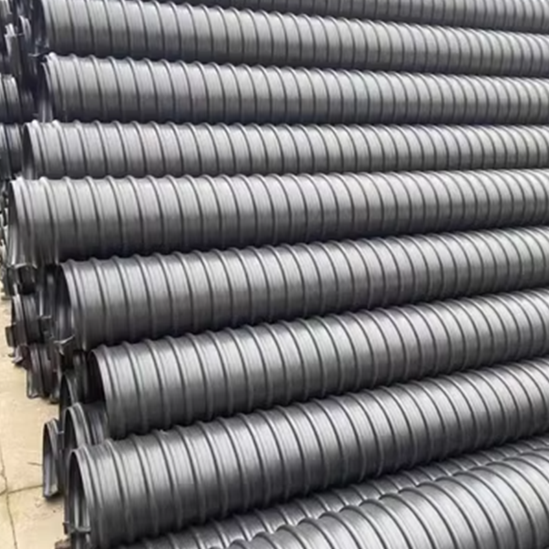 High quality Community sewage system steel strip composite drain and sewer pipe 3 inch corrugated drain pipe