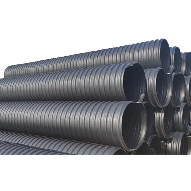 Wholesale plastic flexible light High stiffness spiral corrugated 2 perforated drain pipe black 24 inch drain pipe