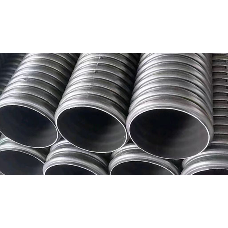 Wholesale plastic flexible light High stiffness spiral corrugated 2 perforated drain pipe black 24 inch drain pipe