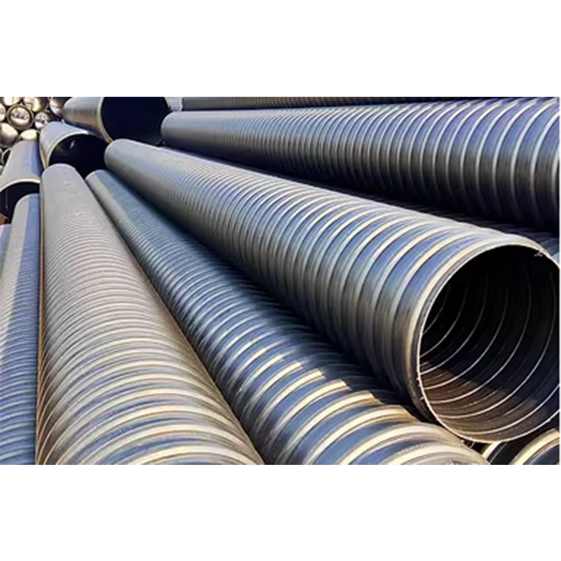 U-shaped steel strip composite HDPE material 2 inch corrugated concrete drain pipe 36 inch drain pipe