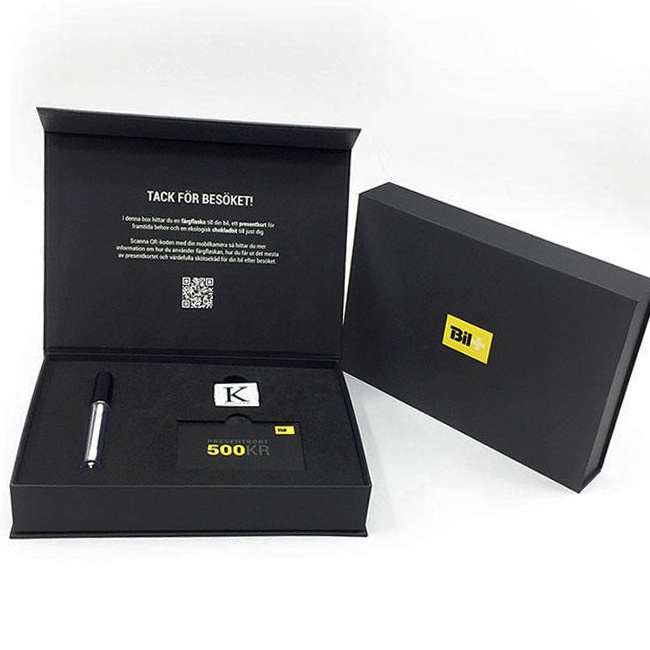 Magnetic Gift Box Luxury High Quality Custom Black Paper Packaging Boxes For Product