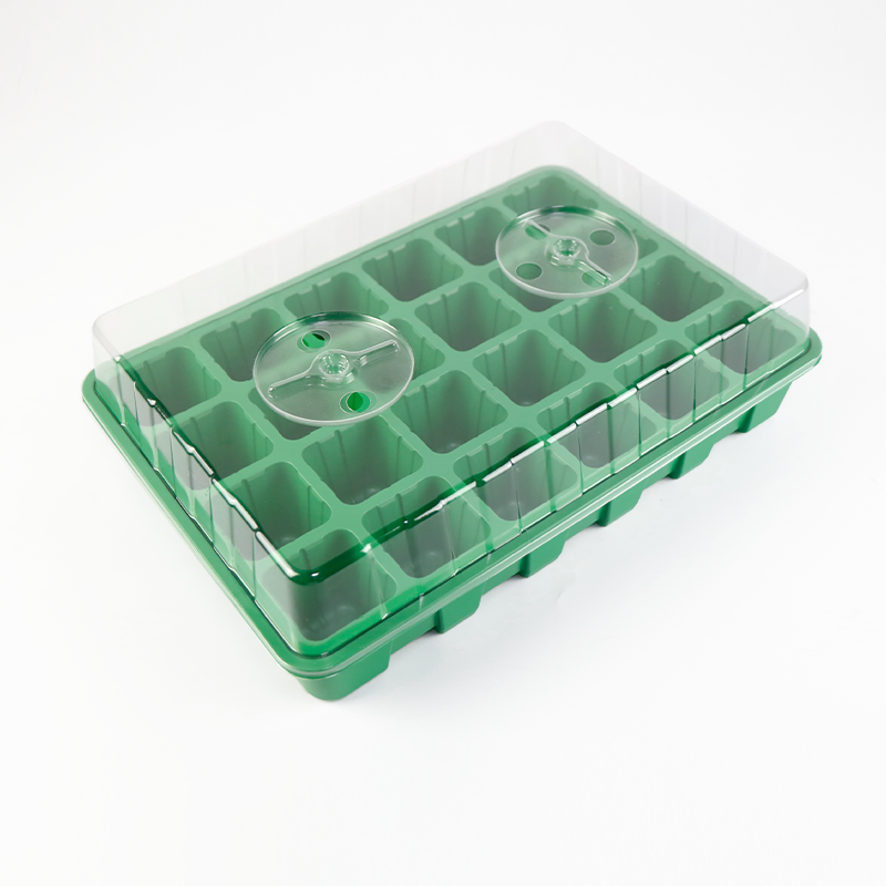 Propagation Box Reusable Agricultural Microgreens Garden Seed Starter Tray Plastic Greenhouse Seedlings Trays Wholesale