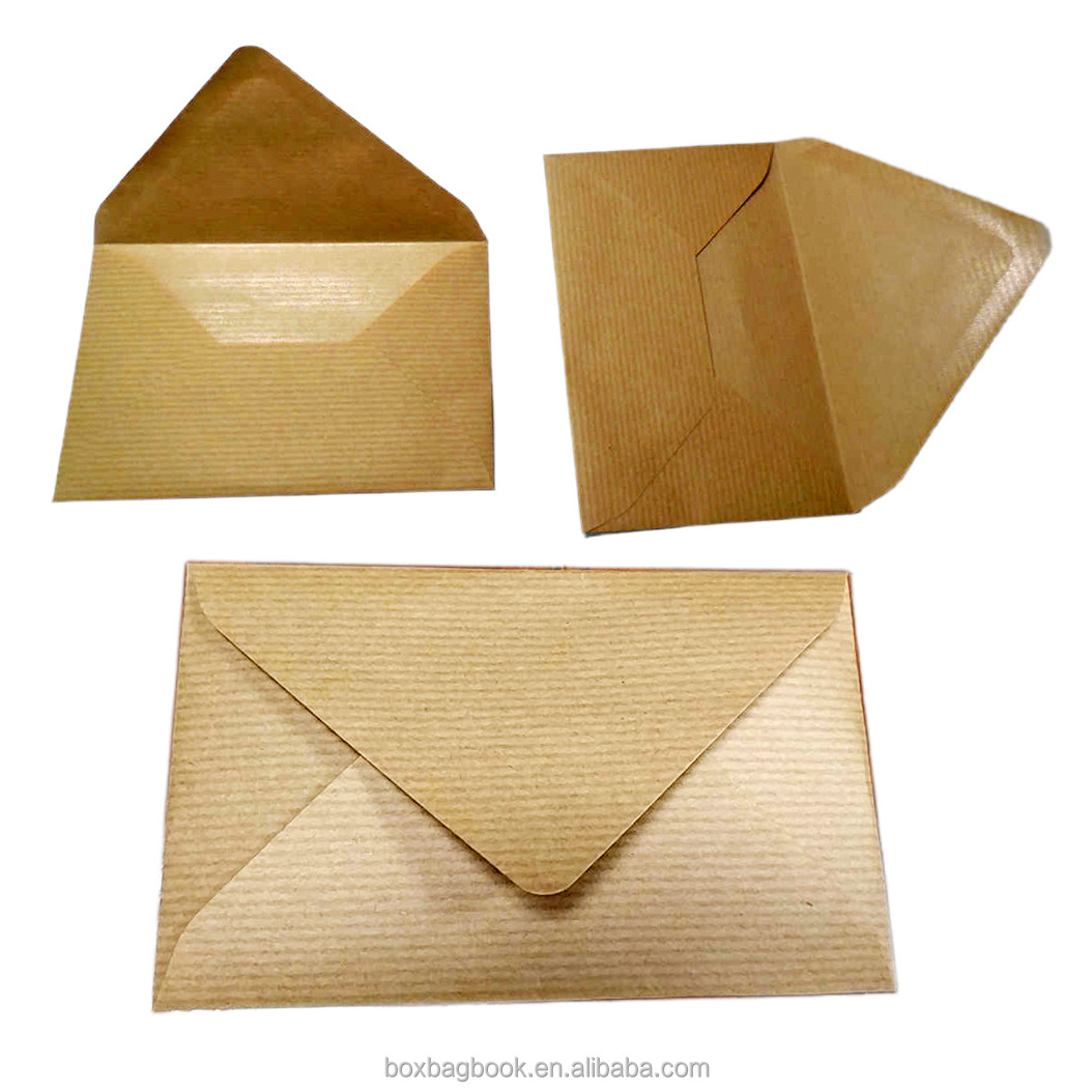 Customized Brown White Coloured Kraft Paper Postal Mailing Envelope Packaging Shipping Mailer Window Envelopes Slobber Glue