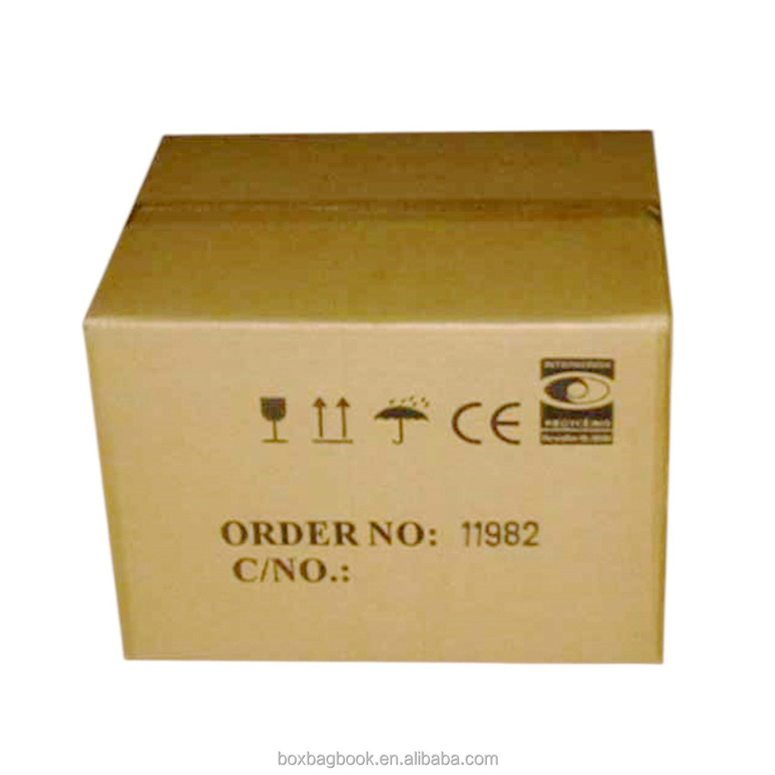 Zhejiang cheap price heavy duty wine packaging shipping carton box with dividers paper corrugated carton with plastic handle