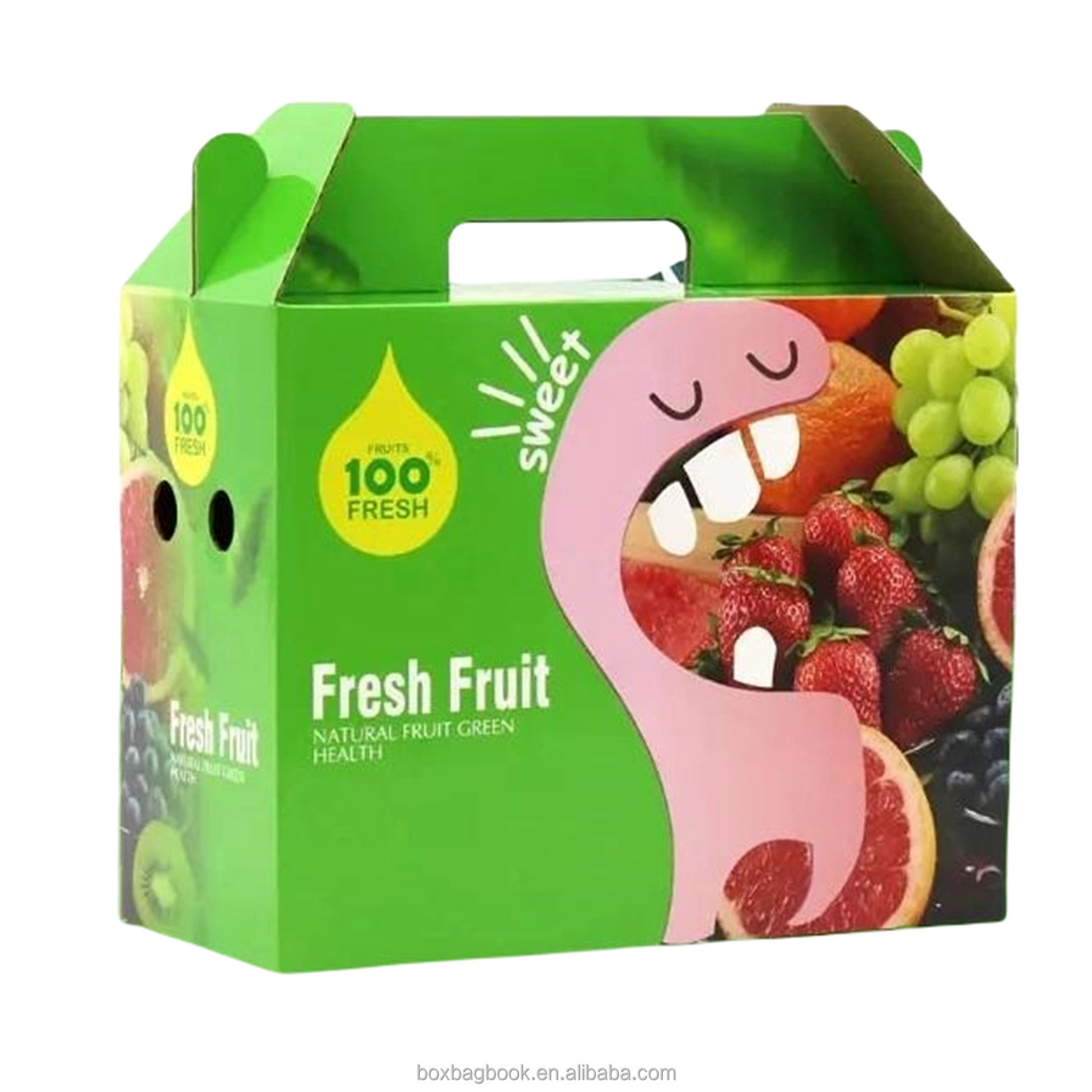 SUNSHINE corrugate paperboard fruit carton boxes apple banana mango packaging box durable rigid fruit delivery paper carton box