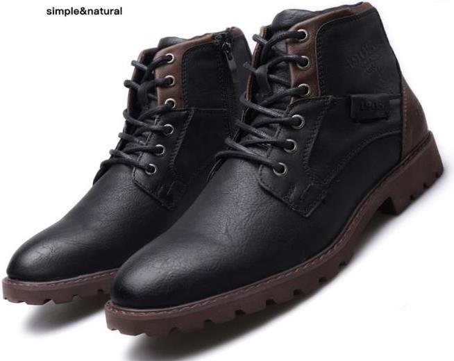 Large size 39-48 new high top zipper desert tooling boots men's casual retro short matIn boots