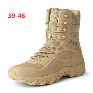 2023 new KPU side zipper designer trekking shoes desert boots outdoor high top training hiking boots for men