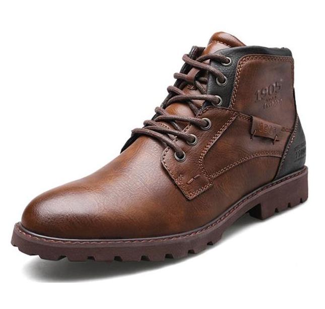 Large size 39-48 new high top zipper desert tooling boots men's casual retro short matIn boots