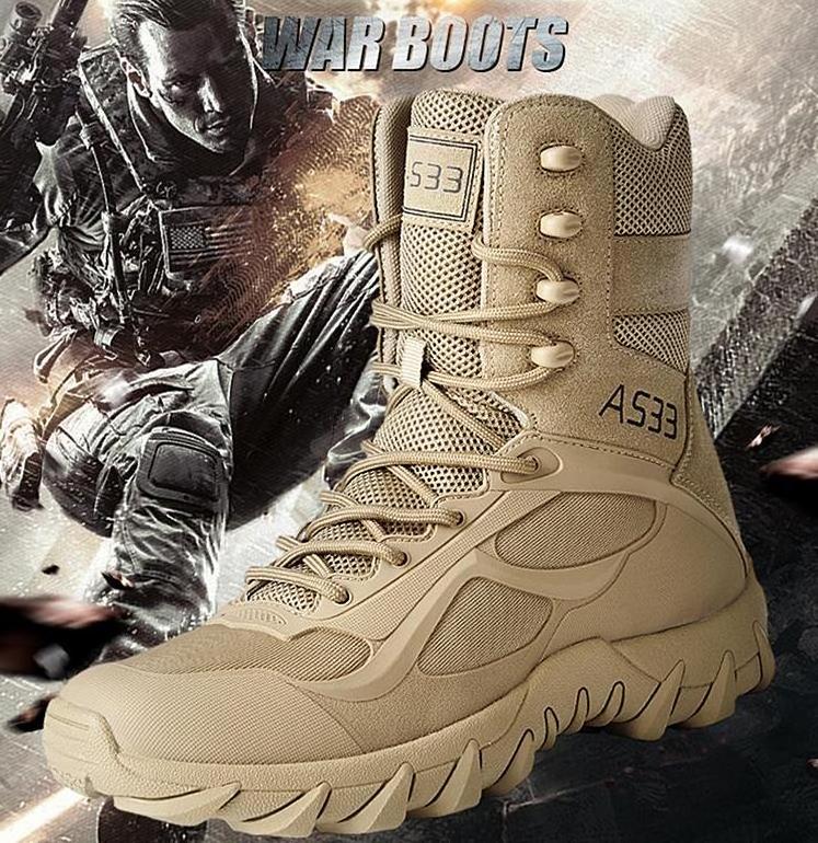 2023 new KPU side zipper designer trekking shoes desert boots outdoor high top training hiking boots for men