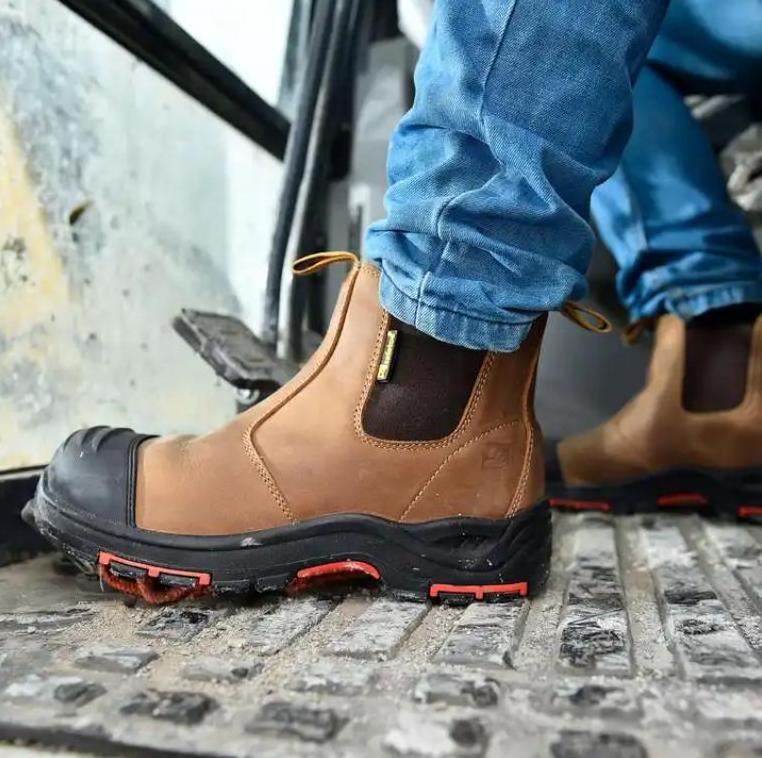 2023 hot Leather Shoes Work Boots Cold Environment Waterproof Work Boots Bruzer Steel Toe safety shoes for men