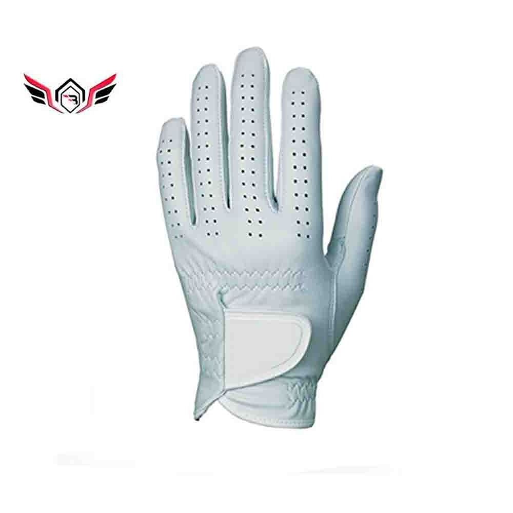 Wholesale fashion waterproof soft baby cowhide leather custom golf gloves Soft PU Synthetic Leather Golf Gloves