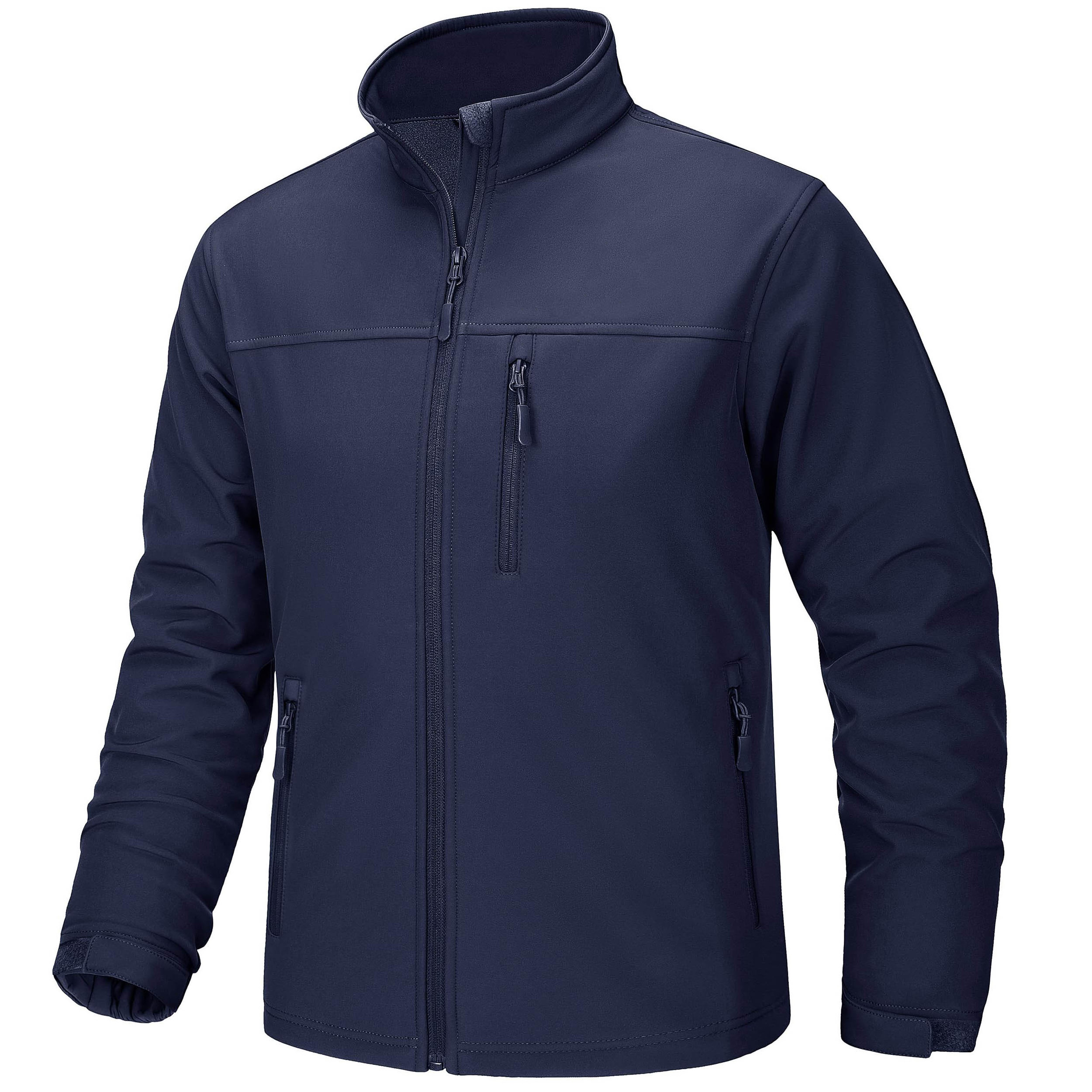 Working Softshell Jacket Custom Design Winter Work Wear Fleece Lined Zip Up Soft Shell Jacket