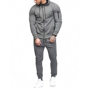 Men's Clothing Manufacturing Custom 100% Cotton French Terry Tracksuits Hoodie Streetwear High Quality Hoodie Men Tracksuits