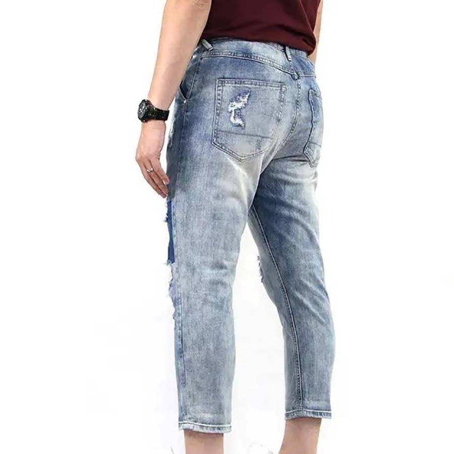 private label Latest Design Men Denim Pants 2024 Custom Logo Men Clothes Jeans For Men Denim Jean pants