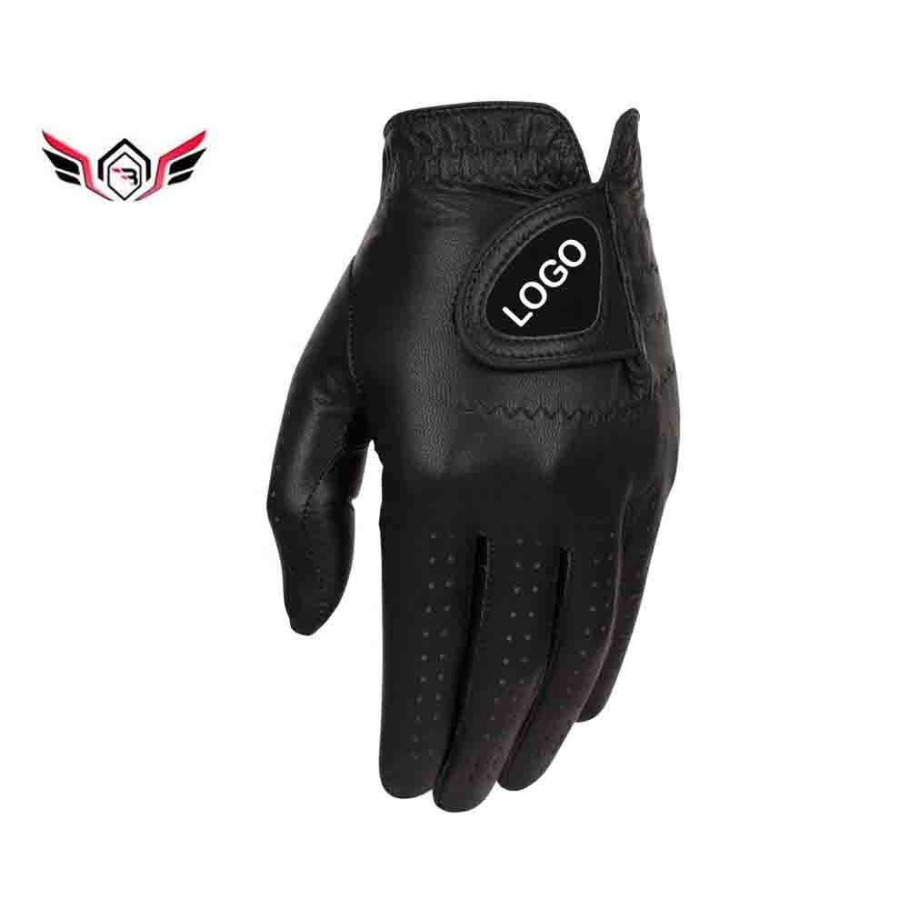 Wholesale fashion waterproof soft baby cowhide leather custom golf gloves Soft PU Synthetic Leather Golf Gloves