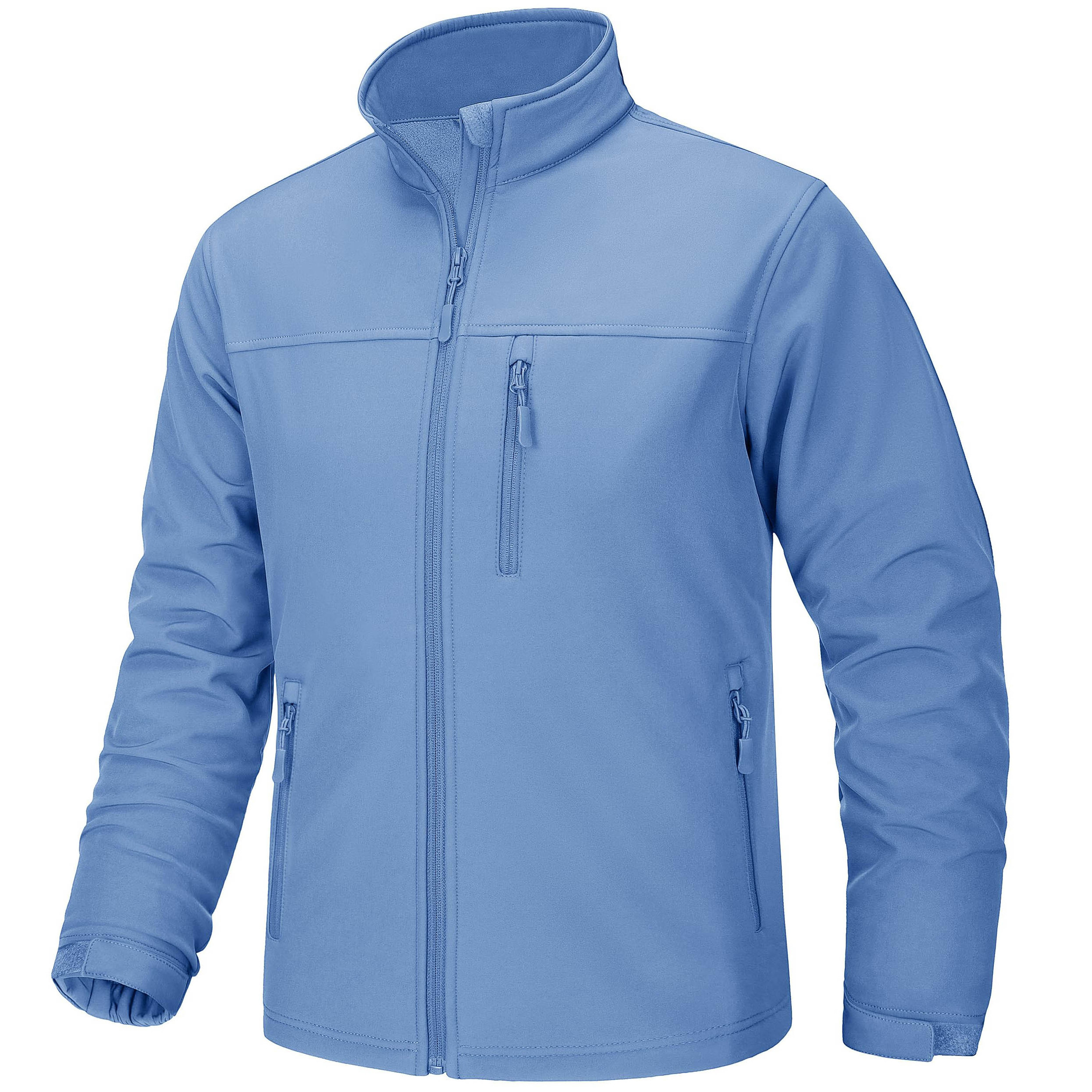 Working Softshell Jacket Custom Design Winter Work Wear Fleece Lined Zip Up Soft Shell Jacket