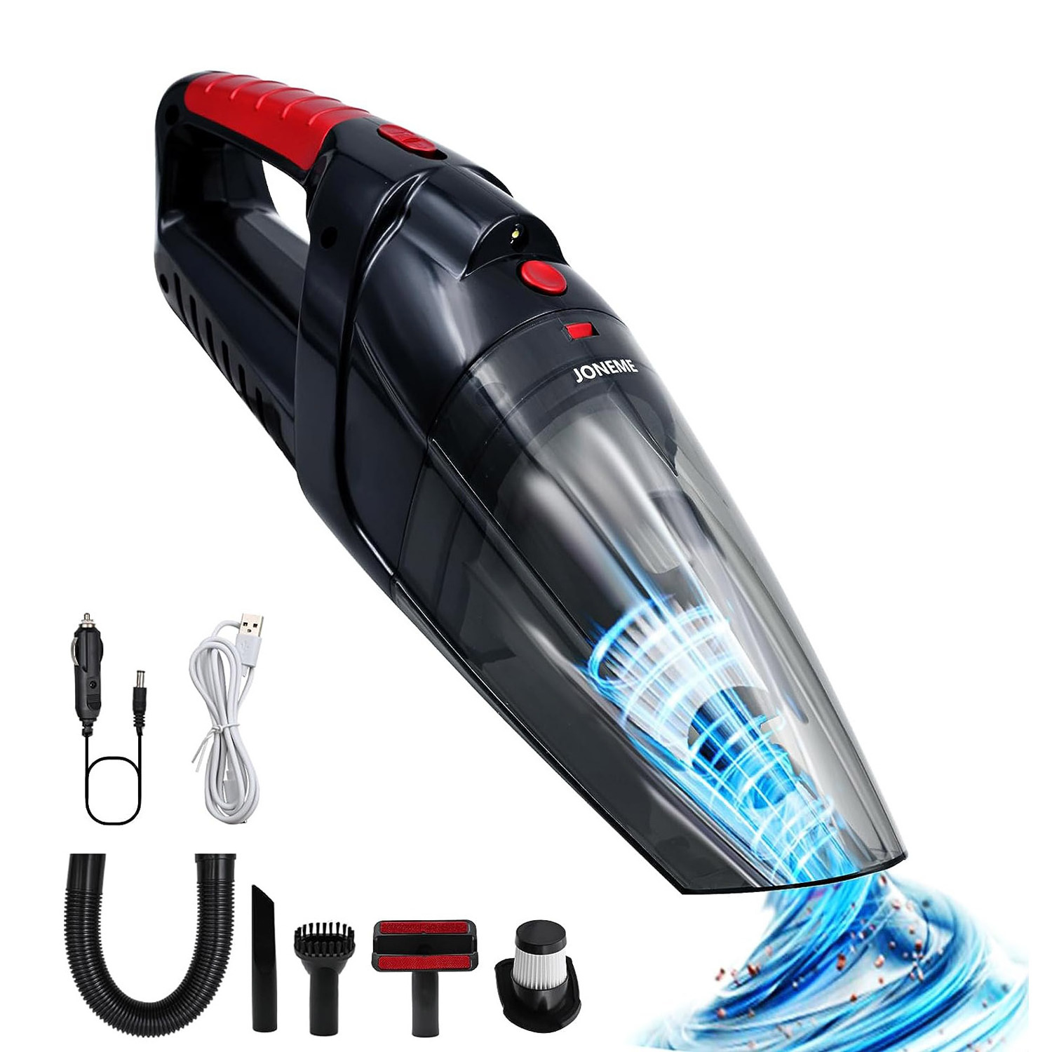 NEW Cordless Handheld Vacuum Cleaner with LED Light Lightweight Rechargeable Portable Car Mini Vacuum