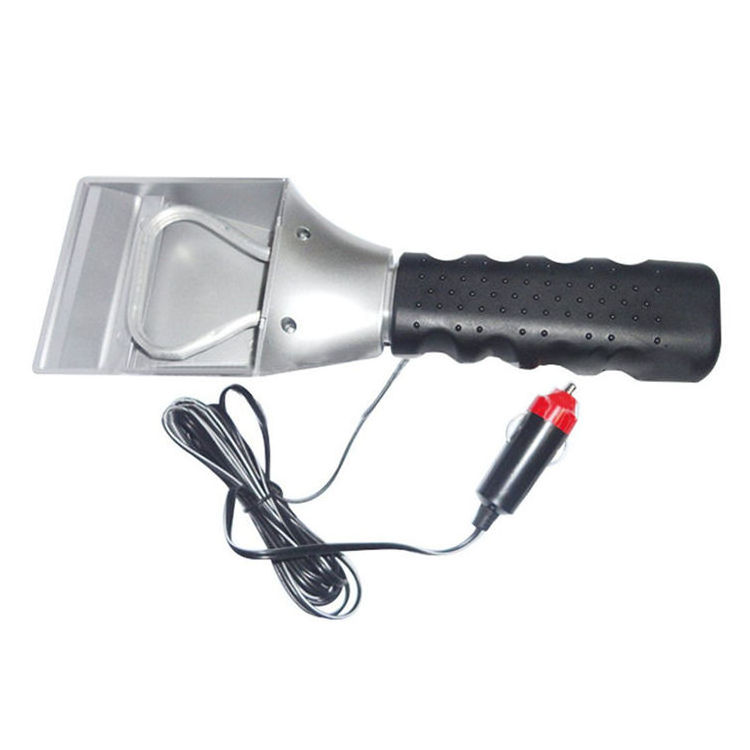 12V Electric Car Stying Heated Snow Brush  Windscreen Ice Scraper for Car