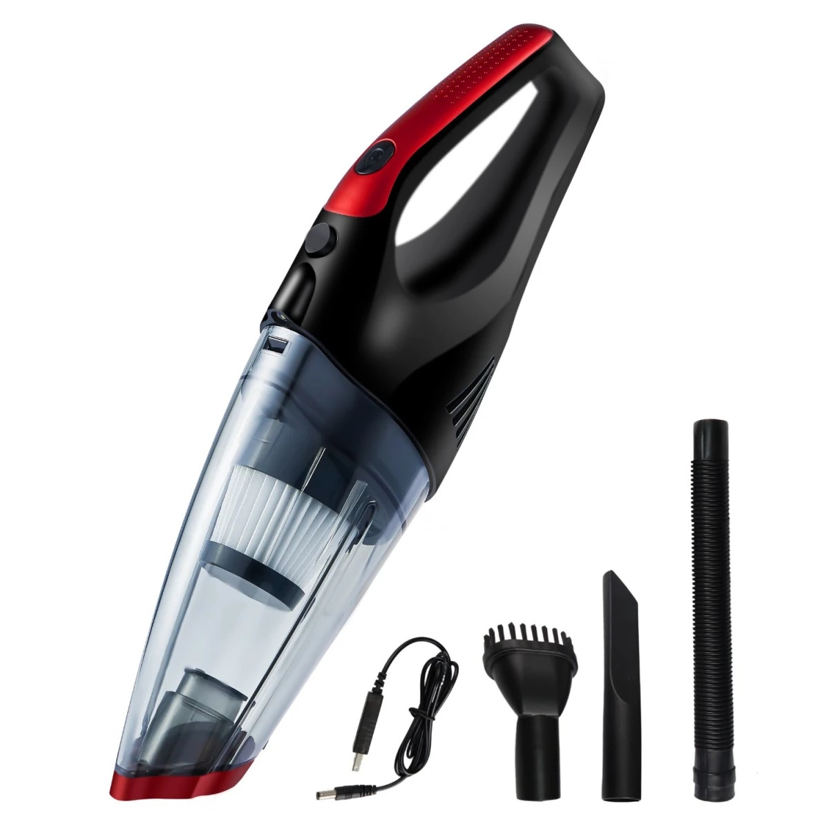 12V 7.4V Wet & Dry Cordless Vacuum Cleaner with Lamp Lighting with CE and ROHS 90W Portable Other Car Vacuum Cleaner