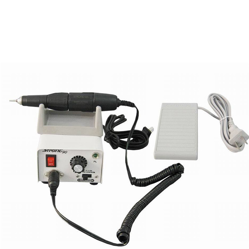 Electric Mini Drill Nail Strong 204 Micro Motor 102 Handpiece 110 V Machine for Laboratory, Dental Works